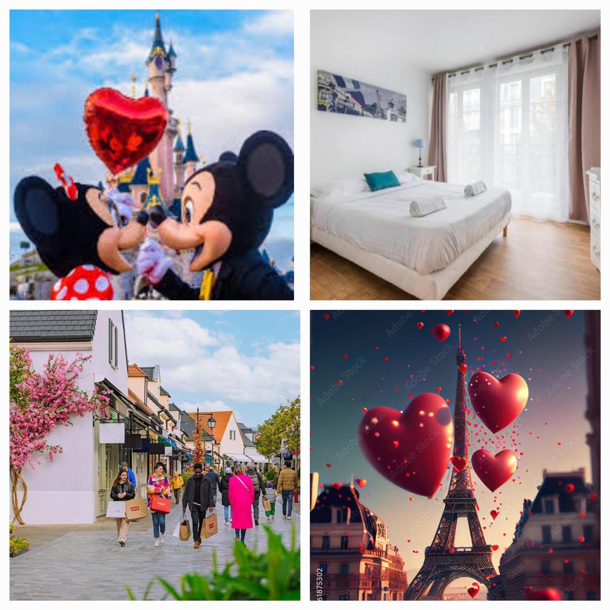 Disney, Very Spacious Comfortable 3 Bedrooms Family Apartment, 8 Pers, Wifi, Netflix Chessy  Eksteriør bilde